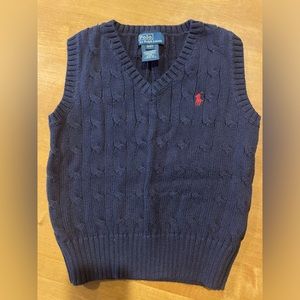 Ralph Lauren polo sweater vest. Navy Blue . Size 3t